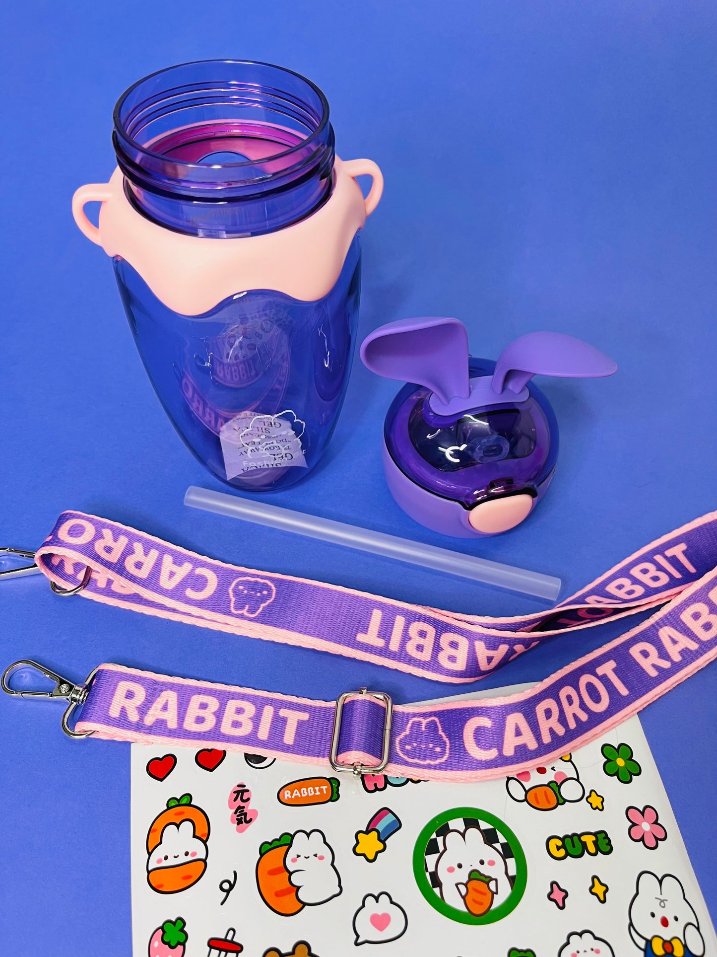 Cute Bugsy Bunny Ears Water Bottle for kids - ( 580ml )
