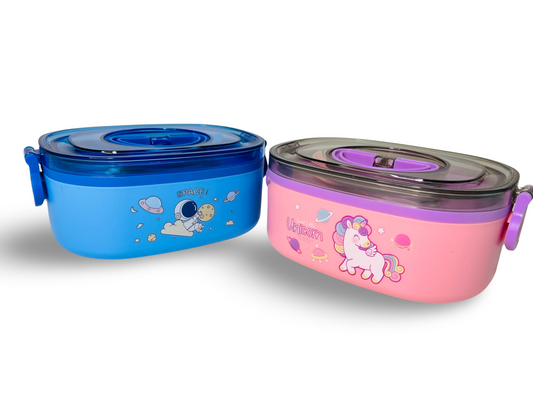Cute Unicorn & Space Theme Lunch Box for kids
