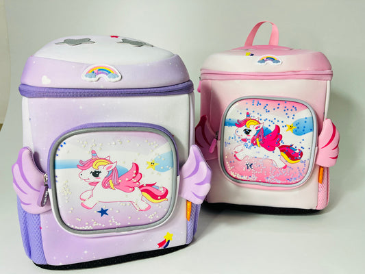 3D Unicorn Design Large Capacity School bags for kids