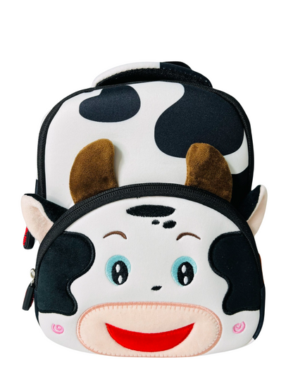 3D Cow Backpack for Kindergarten Kids