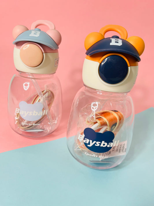 BaysBall Water Bottle with Straw and Strap