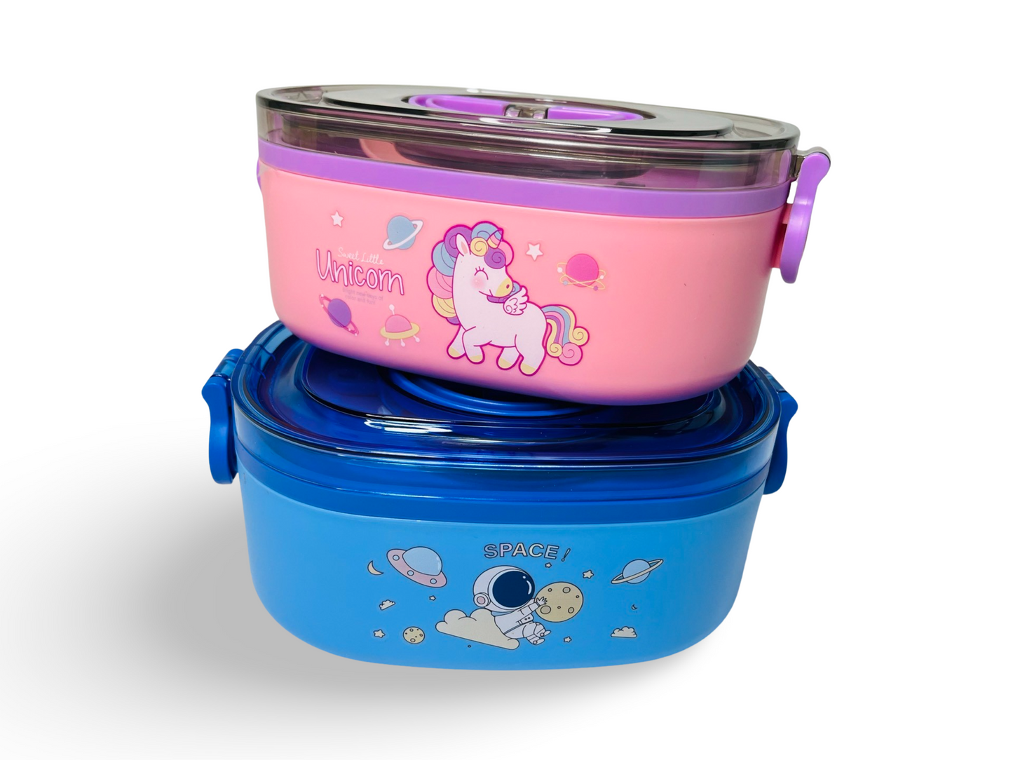 Cute Unicorn & Space Theme Lunch Box for kids