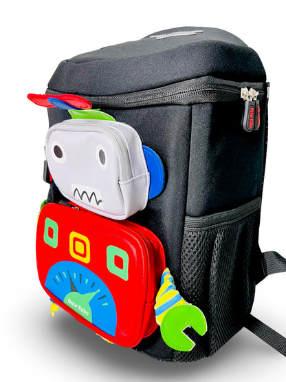 3D Robot Design School Bag with Large Capacity for Kindergarten/ Preschool/ Nursery kids