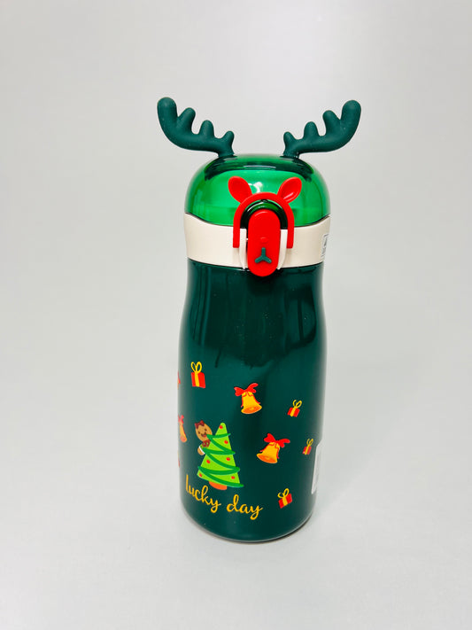 Reindeer themed insulated Water Bottle -( 300ml )
