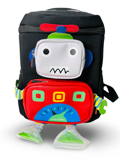 3D Robot Design School Bag with Large Capacity for Kindergarten/ Preschool/ Nursery kids