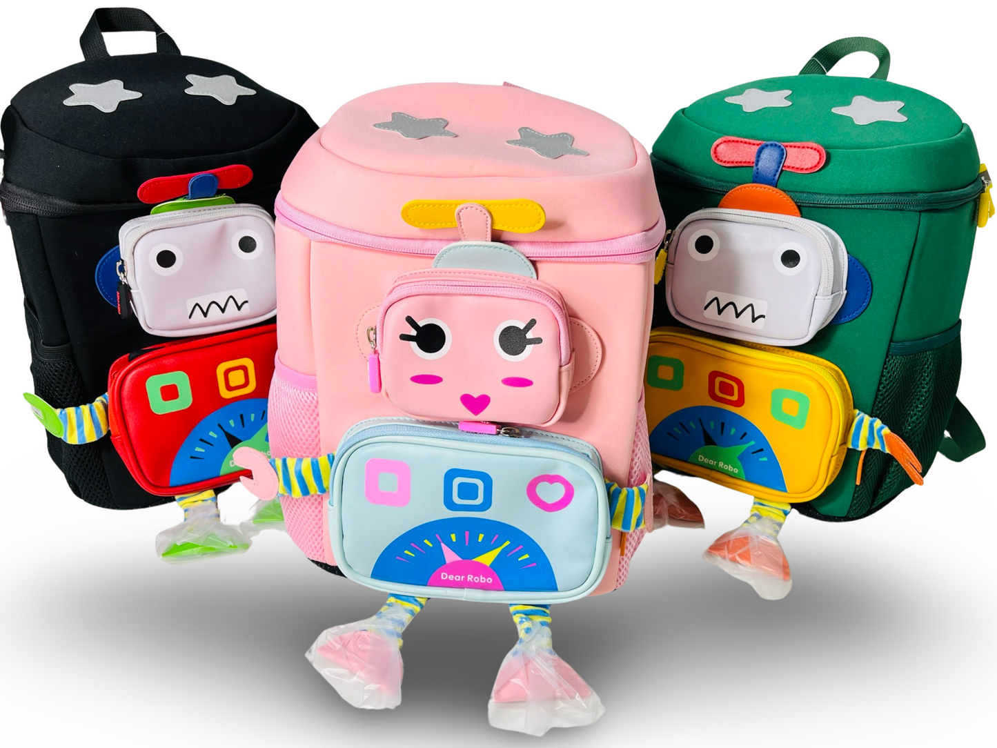 3D Robot Design School Bag with Large Capacity for Kindergarten/ Preschool/ Nursery kids