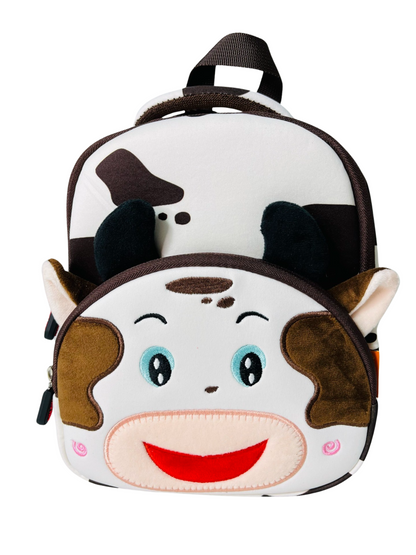 3D Cow Backpack for Kindergarten Kids