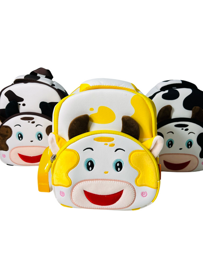 3D Cow Backpack for Kindergarten Kids