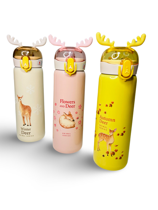 Reindeer themed insulated Water Bottle -( 440ml )