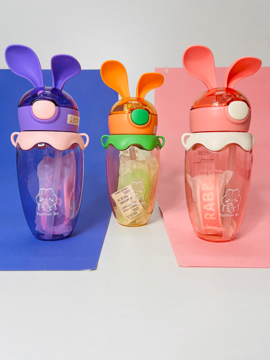 Cute Bugsy Bunny Ears Water Bottle for kids - ( 580ml )